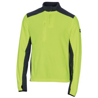 Pull polaire gaufrée COB jaune/gris SOLIDUR