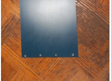 Bande PVC lisse larg. 25 cm coupée percée, le mètre