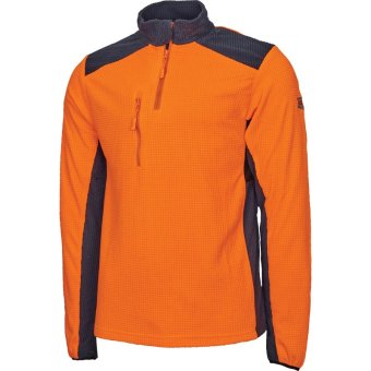 Pull polaire en maille gaufrée permettant d'évacuer la transpiration SOLIDUR