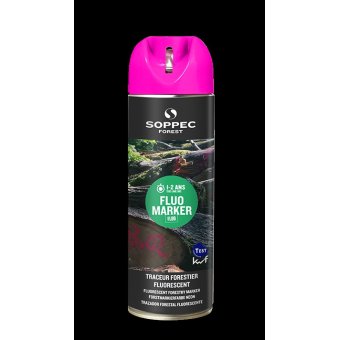 Peinture forestière FLUO MARKER Soppec aérosol 500 ml