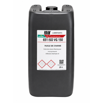 Huile de chaîne extra-filante YORK en 25 L VG150