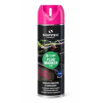 Peinture forestière FLUO MARKER Soppec aérosol 500 ml